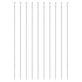 uxcell 50Pcs Large Eye Needles, 6.89" 1.6mm High Carbon Iron Embroidery Thread Needle Sewing Big Eye Needle Knitting Needles for Hand Sewing Art Crafts, Silver - size: 1.6x175mm
