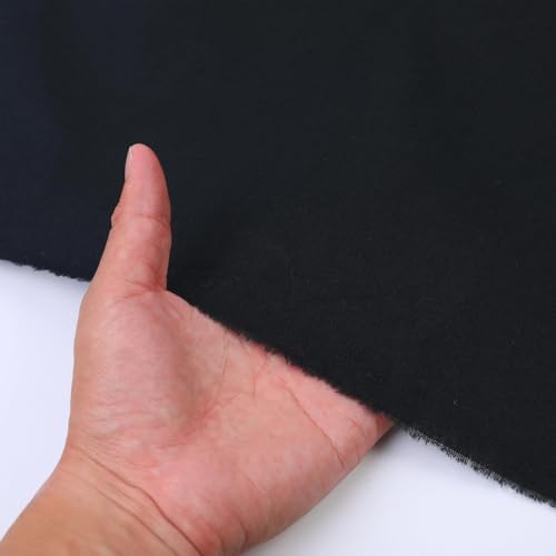 10 Yard 100% Cotton Muslin Fabric, 48" Wide, Medium Weight - Black - color: Black, size: 10 Yard