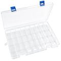 Qualsen Bead Organizer Box with Adjustable Dividers, 34 Girds, 2 Pack - size: 34 Gird-2pcs