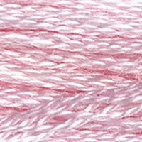 DMC 117-3689 Mouline Stranded Cotton Six Strand Embroidery Floss Thread, Light Mauve, 8.7-Yard