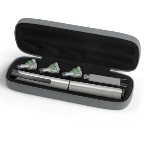 Insulin Pen Travel Case for 1 Pen, 3 Needles & 1 Cartridge – Portable Hard Shell Organizer for Diabetic Supplies – Compact Storage Holder for Daily or Travel Use (Case Only) (Gray) - color: Gray