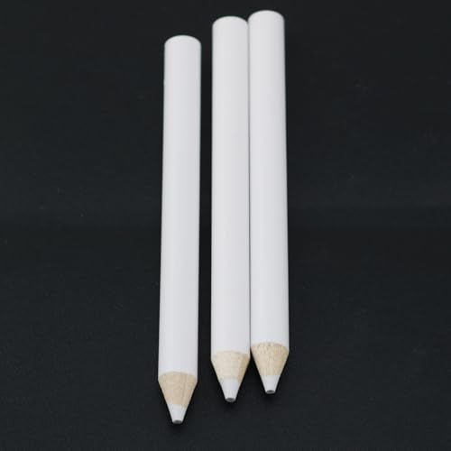 7PCS White Fabric Chalk Set 8.7cm Tracing Tools Pencils for Sewing Fabric Marking Refills for Fashion Designers