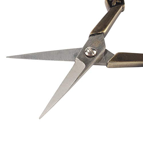 JubileeYarn Antique Style Heirloom Embroidery Craft Scissors - Bronze - 1 Scissor - color: Antique Heirloom - Bronze, size: 1 Scissor