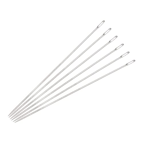 uxcell 60Pcs Beading Needles Fine Thin Long Straight Sewing Embroidery Threads Stainless Steel 1.57 Inch - size: 1.57 inch