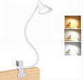 LiFMIRA Desk Lamp Clip on Light USB Reading Light 3 Color Modes White - color: White