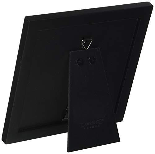 Lawrence Frames Estero Collection, Black Wood 5 by 5 Picture Frame - color: Black, size: 5x5
