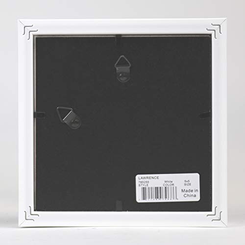 Lawrence Frames 785255 Shadow Box Frame, 5x5, White - color: White, size: 5 x 5 inches