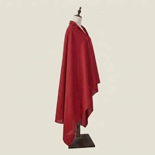 Q&J Fabric Co. 100% Cotton Fabric by The Yard 60'' Wide x 1 Yard,Broadcloth Muslin Fabric Nearly Medium Weight for DIY Sewing Apparel Cloth,Quilting,Soft Embroidery Cloth,Garments (Red) - color: Red, size: 1 Yard