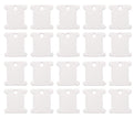 50 Pcs Floss Bobbins for Cross Cotton White Stitch Thread Plastic