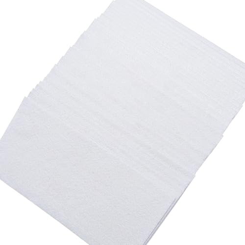 Jtnohx Self Adhesive Felt Sheets Adhesive Backed Felt Fabric White 4"x8" - color: White