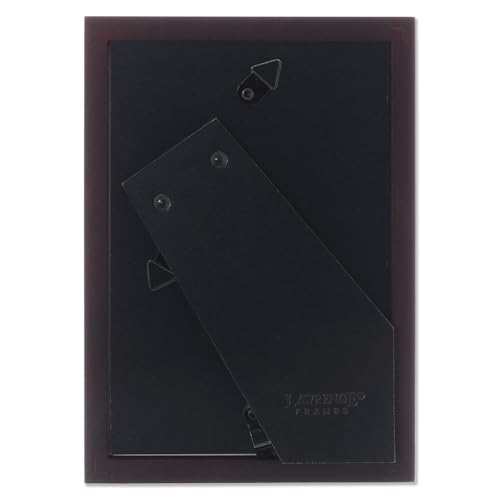 Lawrence Frames 755946 Espresso Wood Picture Frame, 4 by 6-Inch - color: Dark Walnut, size: 4X6
