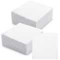 42 Pack 5 Inch Cotton Fabric Squares, Solids White Charm Pack Precut Fabric Squares for Quilting