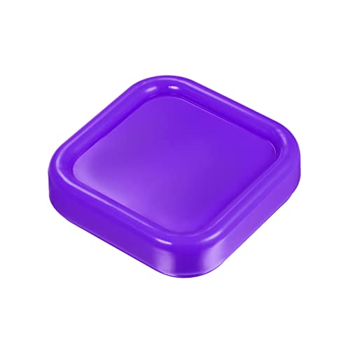 HARFINGTON Magnetic Pin Cushion Square Plastic Magnetic Sewing Pin Holder Storage Case Needle Cushion Tool for Sewing DIY Projects, Purple - color: Purple