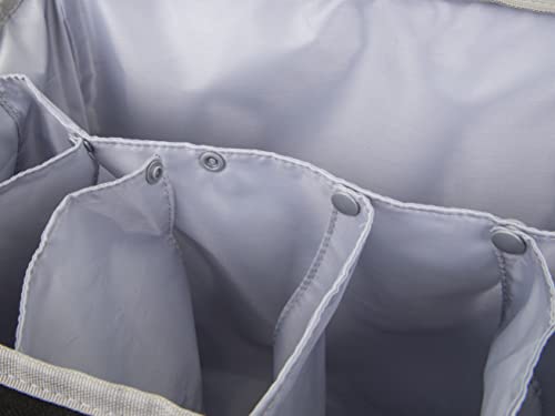 ArtBin Needleworks Project Bag, Portable Craft Tote, Grey - color: Gray, style: Needleworks Project Bag