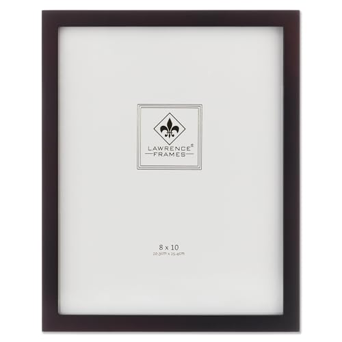Lawrence Frames 755980 Espresso Wood Picture Frame, 8 by 10-Inch - color: Dark Walnut, size: 8X10
