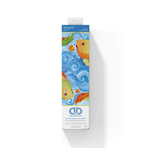 DIAMOND DOTZ Dancing Koi Fish Diamond Painting Kit for Adults with Gems - color: Dancing Fish