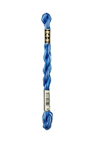 DMC Pearl Cotton Skein Size 5 27.3yd-Variegated Cornflower Blue - color: 93