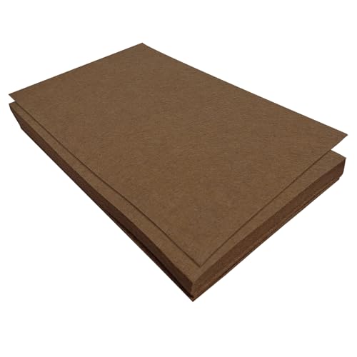 Jtnohx Felt for Crafts, 16 Pcs Felt Fabric, 7"×11.3" Stiff Felt Sheets, Craft Felt Square for Sewing (Dark Brown) - color: Dark Brown