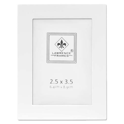 Lawrence Frames White Wood Picture Frame, Gallery Collection, 2 by 3-Inch, 2.5x3.5 - color: White, size: 2.5x3.5