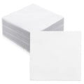 50 Pack 10-inch Cotton Fabric Squares, 10″ Precut Quilting Fabric Bundles, Solids White Charm Pack, for DIY, Beginners, Sewing, Craft (Wavy Edges) - color: White, size: 10″