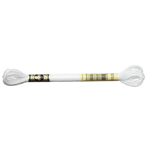 DMC Light Effects Embroidery Floss - 8.7yd - 6/Pkg - Glow in The Dark (E940) (Cream (E5200)) - color: Cream (E5200)