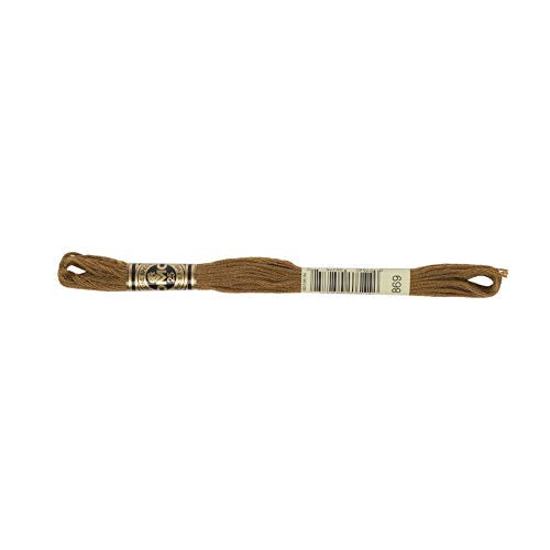 DMC 6-Strand Embroidery Cotton Floss, Very Dark Hazelnut Brown - color: Very Dark Hazelnut Brown, size: 8.7 Yards