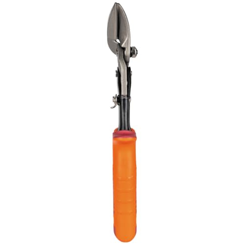 Klein Tools 2400L Left-Cutting Offset Snips, Aviation Tin Snips with Forged Blade for Precision Sheet Metal Cutting - style: Left-Cutting