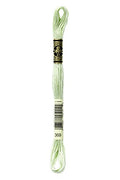 DMC 117-369 Mouline Stranded Cotton Six Strand Embroidery Floss Thread, Light Pistachio Green, 8.7-Yard
