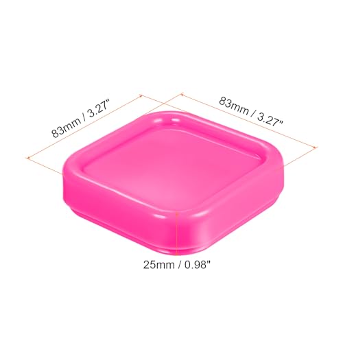 HARFINGTON 2pcs Magnetic Pin Cushion Square Sewing Pin Holder Pink - color: Pink