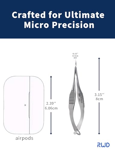 RWD VANNAS Micro Spring Scissors, 3.2" Curved Tapered Tip (S11002-08) - size: Curved Tapered Tip - S11002-08