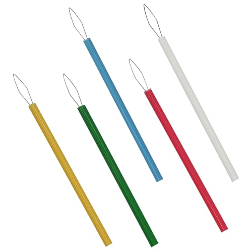 ZhXu Shuo 5 Color Needle Threaders, Easy to Thread for Sewing Tools, Needle Threader for Hand Sewing Fits Embroidery Worker, Elderly, Beading and Handcraft Accessories