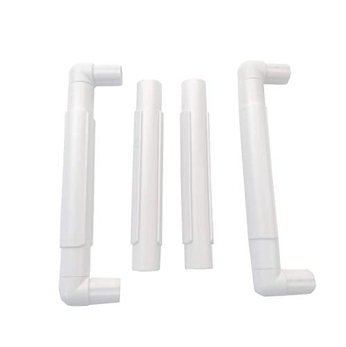 8 X 8" White Plastic Cross Stitch Frame Square Embroidery Hoop DIY Sewing Tools Sewing Hoop Handhold Craft Clip Embroidery Snap Frame Hoop for Cross Stitching Quilting - size: 8 X 8"