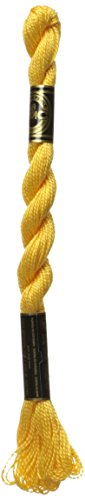 DMC 115 5-743 Pearl Cotton Thread, Medium Yellow, Size 5