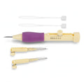 Needle Punch Kit, Adjustable Needle Length Embroidery Needle Punch with 3 Sizes, Embroidery Stitching Punch Needles Set for Adults Beginner