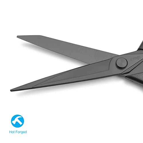 LIVINGO Fabric Scissors 2 Pack Heavy Duty Sewing Shears Titanium - color: Black