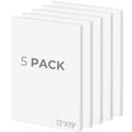 Mat Board Center 13x19 White Foam Boards Pack of 5, 1/8" Thick - size: 13x19