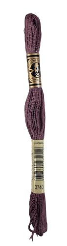 DMC 6-Strand Embroidery Cotton Bundle - Antique Violet Color Family -4 Skeins of Thread - 8.7yd Skeins