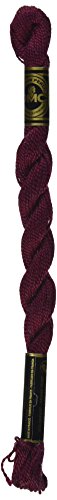 DMC 115 5-814 Pearl Cotton Thread, Dark Garnet, Size 5