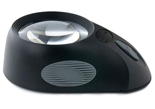 Carson LumiLoupe Ultra 5x LED Lighted Stand Loupe Magnifier with 3 Brightness Settings (LL-88)