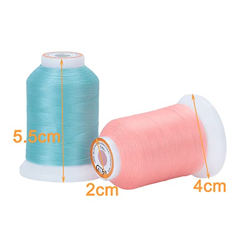New brothread 8 Colors Glow in the Dark Embroidery Machine Thread Kit
