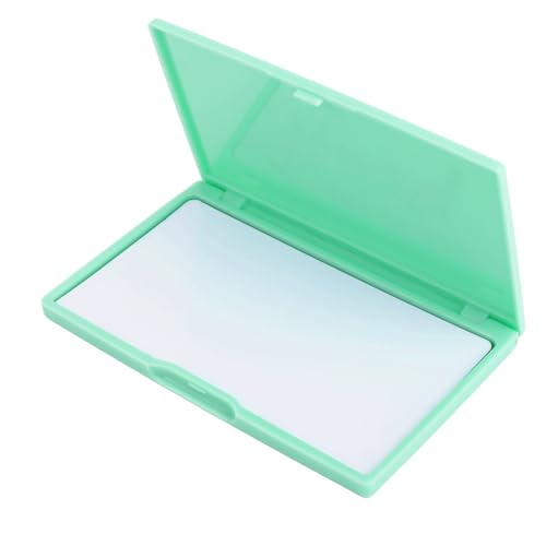 Gosknor Magnetic Needle Case, 11x6.5cm/4.33x2.56in Portable Rectangle Sewing Magnet Needle Storage Organizer Practical Sewing Pin Holder Box Minder for Small Metal Objects (Green)