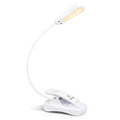 Vekkia 3000K Warm LED Rechargeable Book Light(Elegant White) - color: White