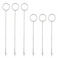 6 PCS Bead Threader for Jewelry Making Loop Turner Sewing Tool Stainless Steel Needle Hooks with Latch for Fabric Belts Strips Tube Straps DIY Accessories (10.63 & 6.89 Inch)