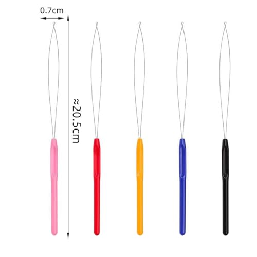 ZhXu Shuo 5 Color/Set Needle Threaders for Hand Sewing & Machine Threading – Plastic Threader Tool for Embroidery, Craft, Quilting, Knitting, DIY Art, Tufting Gun, Lead Wire – Special Crafting