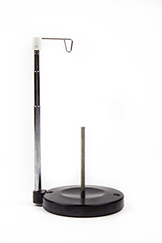 Adjustable Single Thread Spool Holder – Stand alone Embroidery, Sewing or Quilting Thread Holder or Stand – Ensures Smoother Feed = Heavy Plastic Base
