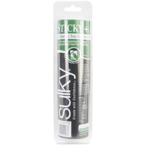 Sulky Sticky Self-Adhesive Tear-Away Stabilizer Roll, 8.25"X6yd (2 Pack)
