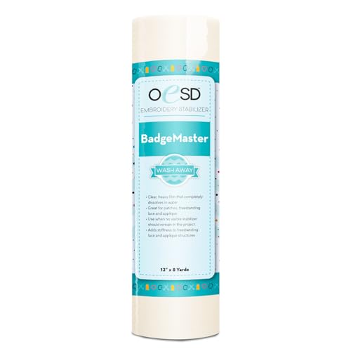 OESD Badge Master Wash Away Embroidery Stabilizer 12" x 8 Yd Roll