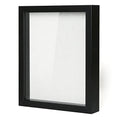 Muzilife 8x10 Small Shadow Box Wood Picture Frame, Tempered Glass, Black - color: Black, size: 8x10