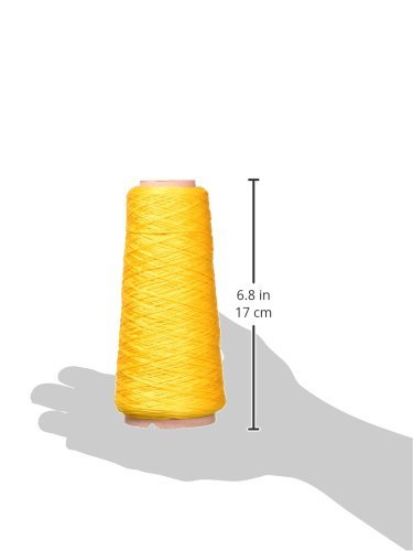 DMC Six Strand Embroidery Cotton 100 Gram Cone, Canary Deep - color: Canary Deep