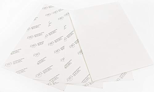 Hayes Paper, Waterslide Decal Paper INKJET WHITE 20 Sheets Premium Water Slide Transfer Paper, Bright White, A3 Size, 11.75 x 16.5 Inch - color: Inkjet - White, size: A3 - 20 Sheets